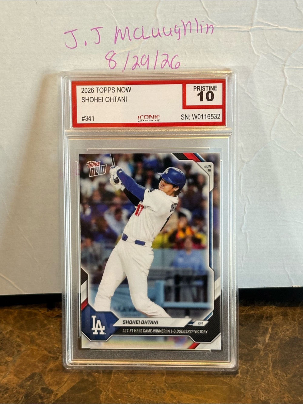 Topps Shohei Ohtani Baseball Card - White/Blue
